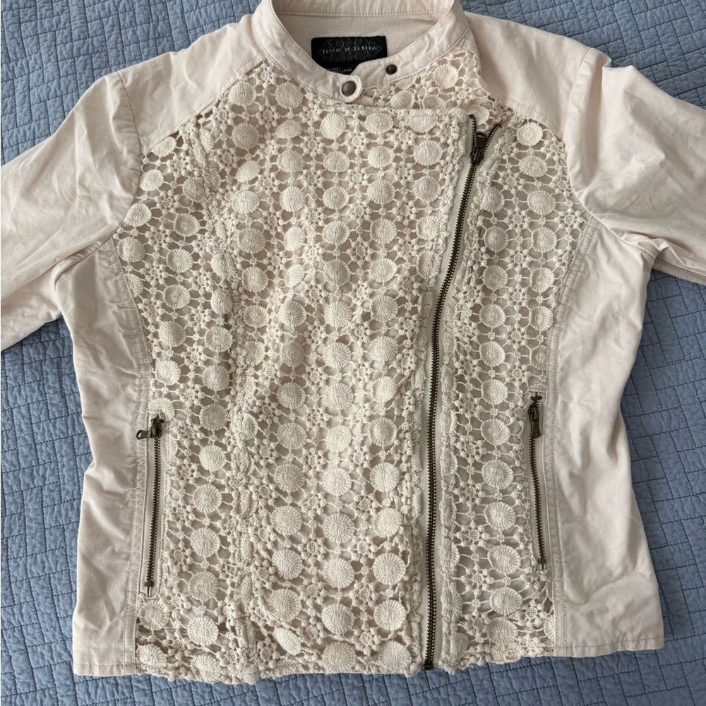 Live a Little Brand - Cream Lace Women's Jacket
